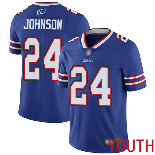 Youth Buffalo Bills #24 Taron Johnson Royal Blue Team Color Vapor Untouchable Limited Player NFL Jersey->youth nfl jersey->Youth Jersey
